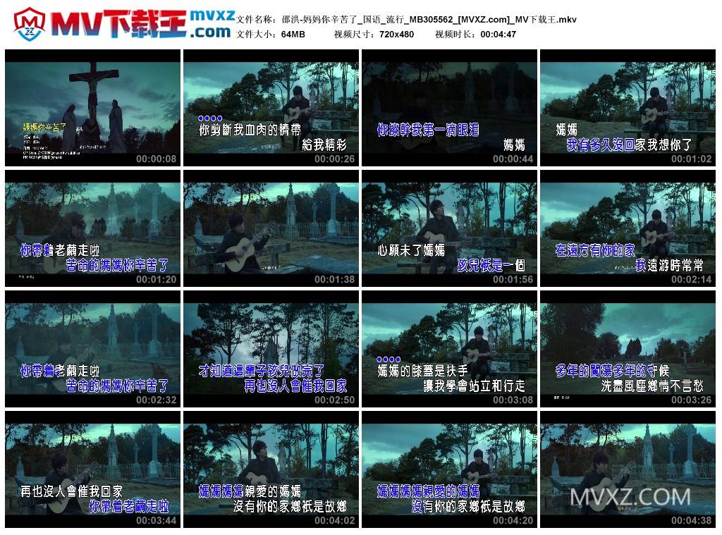 邵洪-妈妈你辛苦了_国语_流行_MB305562